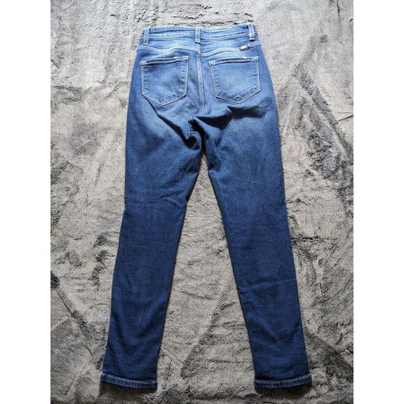 Kancan Distressed Skinny Women's Jeans Size 7/27 Medium Wash - Picture 11 of 13